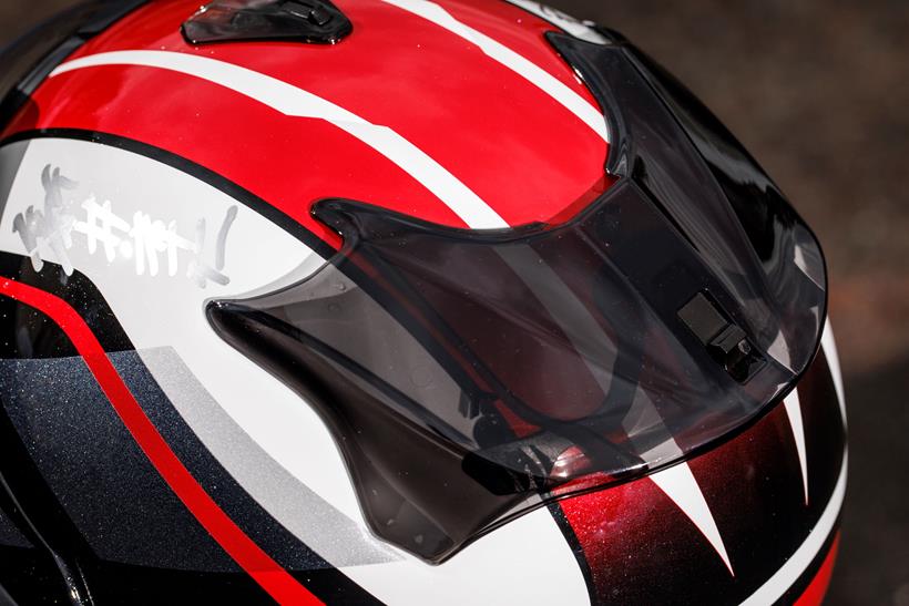 Arai Tour-X 5 rear spoiler and exhaust vents