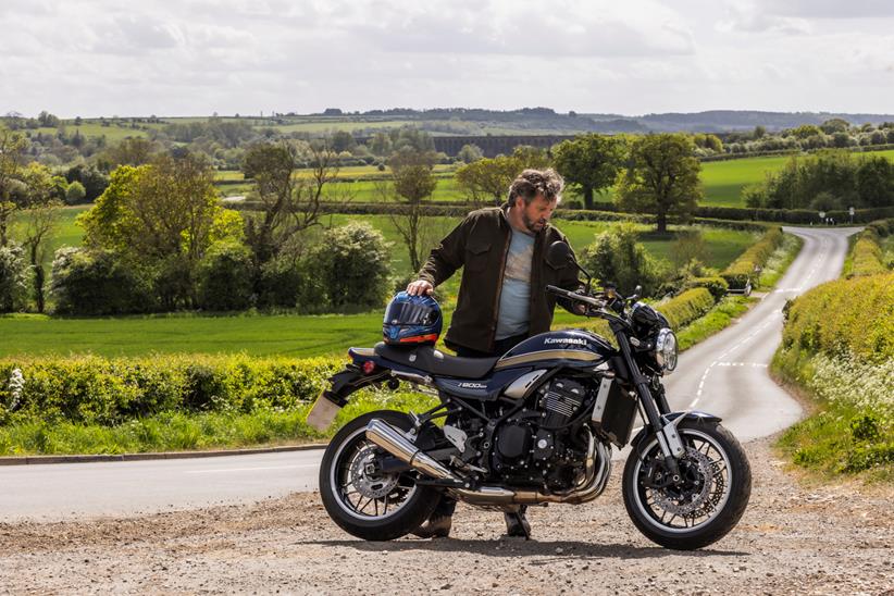 Simon Relph with his Kawasaki Z900RS