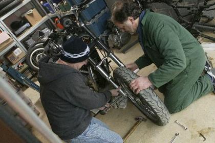 Gary Pinchin with his 1991 Harley Sportster 