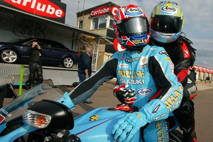 You could win a pillion ride with John Reynolds