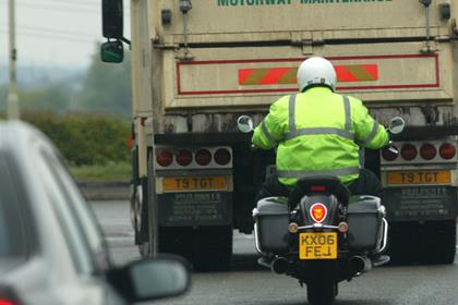 One of the 13 spy shots of the Triumph tourer