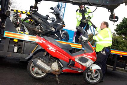 The police will be unable to take further action on recovered bikes unless you pay £105