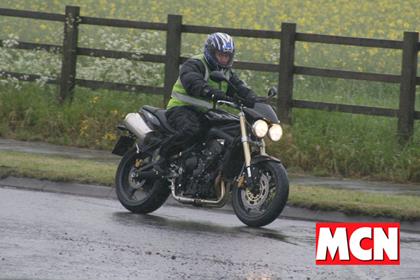 The 675 STreet Triple - caught by MCN snappers on public roads