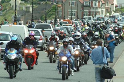 Around 300 bikes took part in the run