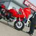 Roy Osbourne collects his prize Ducati GT1000 from Ducati UK’s Tim Maccabee at Ducati Coventry