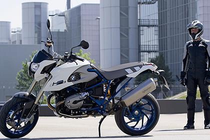 The BMW HP2 megamoto supermoto motorcycle goes on sale this month