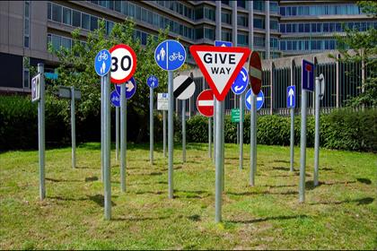 This road sign art confused drivers