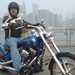 MCN Chief Road Tester Trevor Franklin enjoying the 'gorgeous' Harley-Davidson Rocker