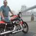 MCN Cheif Road Tester Trevor Franklin with the Harley-Davidosn Nightster