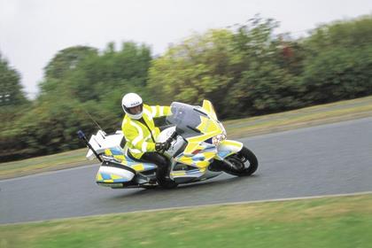 The motorist reversed in to the parked motorcycle