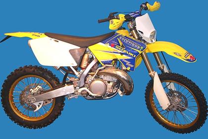 The Suzuki RM250 Paul Edmondson replica enduro motorcycle