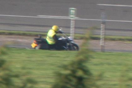 Spy shots of the Triumph 1500cc cruiser being tested - the motorcycle Triumph hopes will break the USA