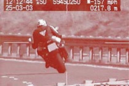 Speeding American motorcyclist named and shamed