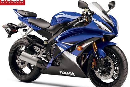 American colour options for the 2008 Yamaha R6 motorcycle