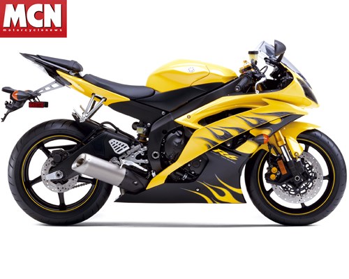 See the American 2008 Yamaha R6 colours