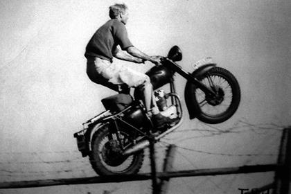 Bud Ekins performed this jump in 'The Great Escape'