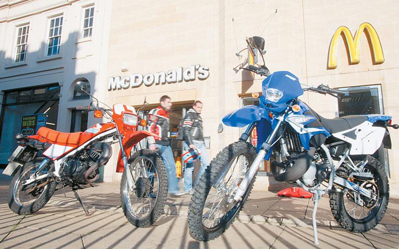 Riding course for moped kids