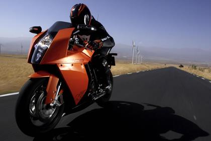 The KTM RC8 production motorcycle