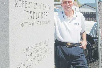 Knievel had his gravestone made and shipped to his home after being told he has no more than three years to live.