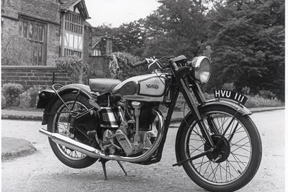 George Formby's Norton, which has been bought for £30,582 at auction