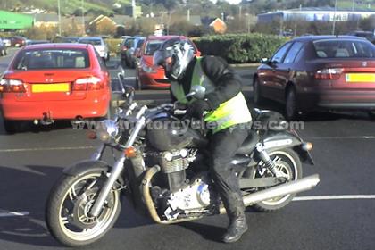 The Triumph was spotted in Wales