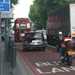 The report shows motorcycle accidents fell by 45% when they were allowed to use bus lanes
