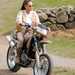 Angelina Jolie riding the CCM 604 which was featured in Tomb Raider