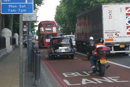 Bikers in Luton have been told they can't use bus lanes