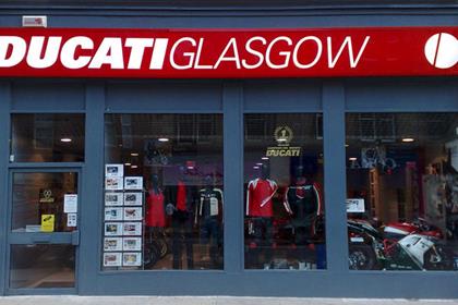 Ducati Glasgow has a showroom full of un-collected motorcycles