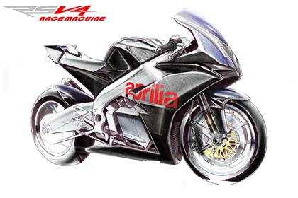 Aprilia's RSV4 has been revealed in a drawing