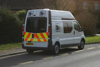 A speed camera van like the one used to "fix" the speed cameras