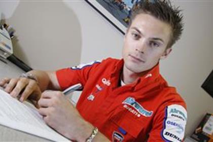 Leon Camier of Airwaves Ducati is looking for a grid girl