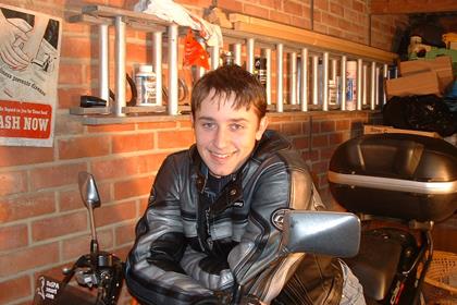 At 18, Sam Davis is the youngest RoSPA advanced riding instructor