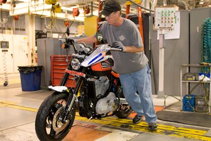 Harley Davidson has started production on it's XR1200