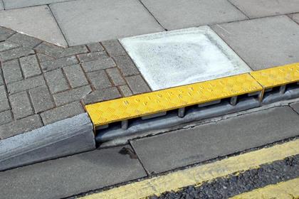 The ground anchors are designed to keep out of the way of pedestrians