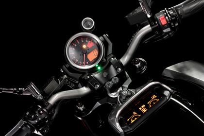 The new dash from the 2009 Yamaha V-Max