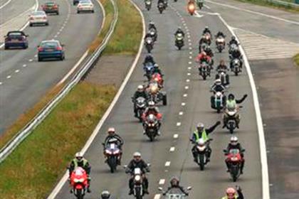 Hundreds of rider protested against the price of petrol at the weekend