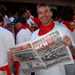 Reading MCN at the start of the Pamplona Bull Run