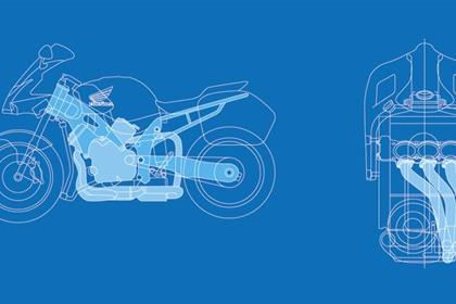 These are the patent drawings that informed some of what you can see in the new Honda VFR