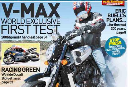 World exclusive first test of the new 200bhp Yamaha V-Max in this week's MCN