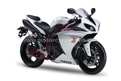 2009 Yamaha R1: Competition white with red frame