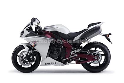 2009 Yamaha R1: Competition white with red frame