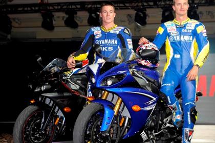 Tech3 Yamaha riders, James Toseland and Colin Edwards, also help unveil the new YZF-R1