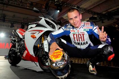 Jorge Lorenzo helps unveil the new YZF-R1