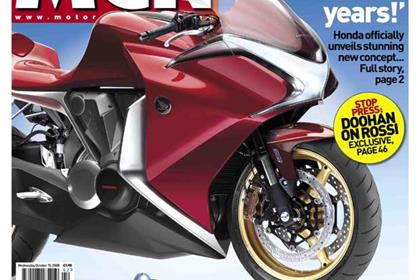 Honda plans to have its V4 concept bike on the road in three years