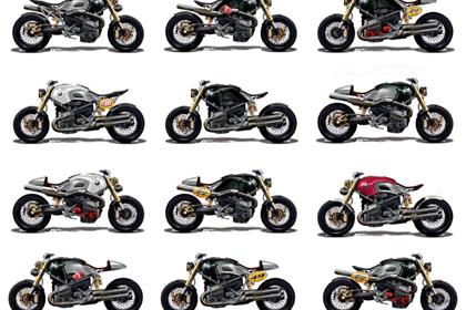 Official sketches reveal that BMW is choosing from twelve designs for the Lo-Rider concept