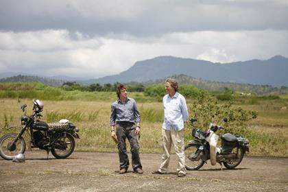 Top Gear's Christmas special sees presenters Jeremy Clarkson, Richard Hammond and James May travel through Vietnam on two wheels (pictures courtesy of the BBC)