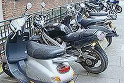 Motorcycles in Brighton and Hove are not allowed to use residents parking bays as used by car drivers