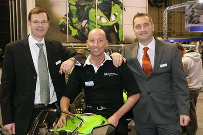 As a thank-you, the Kawasaki team presented Billy with a pair of passes to a BSB round of his choice in 2009