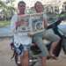 My girlfriend and I with our copy of MCN outside the Bayon temple in Siem Reap Cambodia